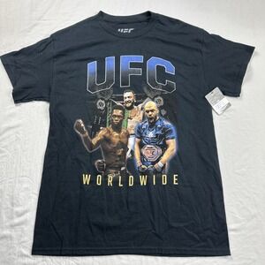 NWT Size Medium UFC Worldwide Graphic T-Shirt Israel Adesanya Jon Jones Mcgregor